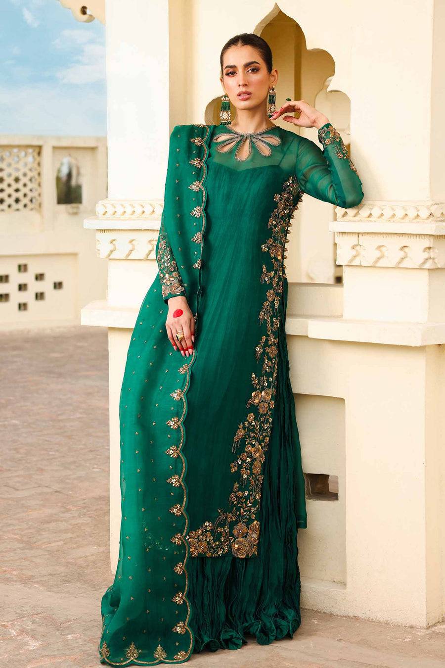 Maria B | Bridal Formals | Zamrood Ara by Maria Faisal - Registered Vendor of : Maria B - type : Ladies Clothes - 100% original wedding dresses