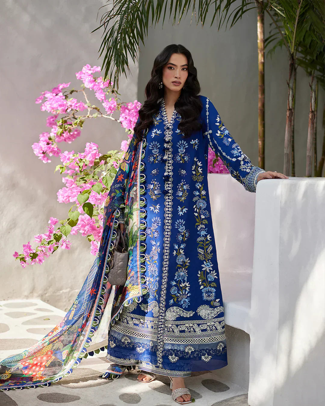 Faiza Saqlain | Liliana Luxury Lawn 24 | Veira - Ladies Clothes - Maria Faisal
