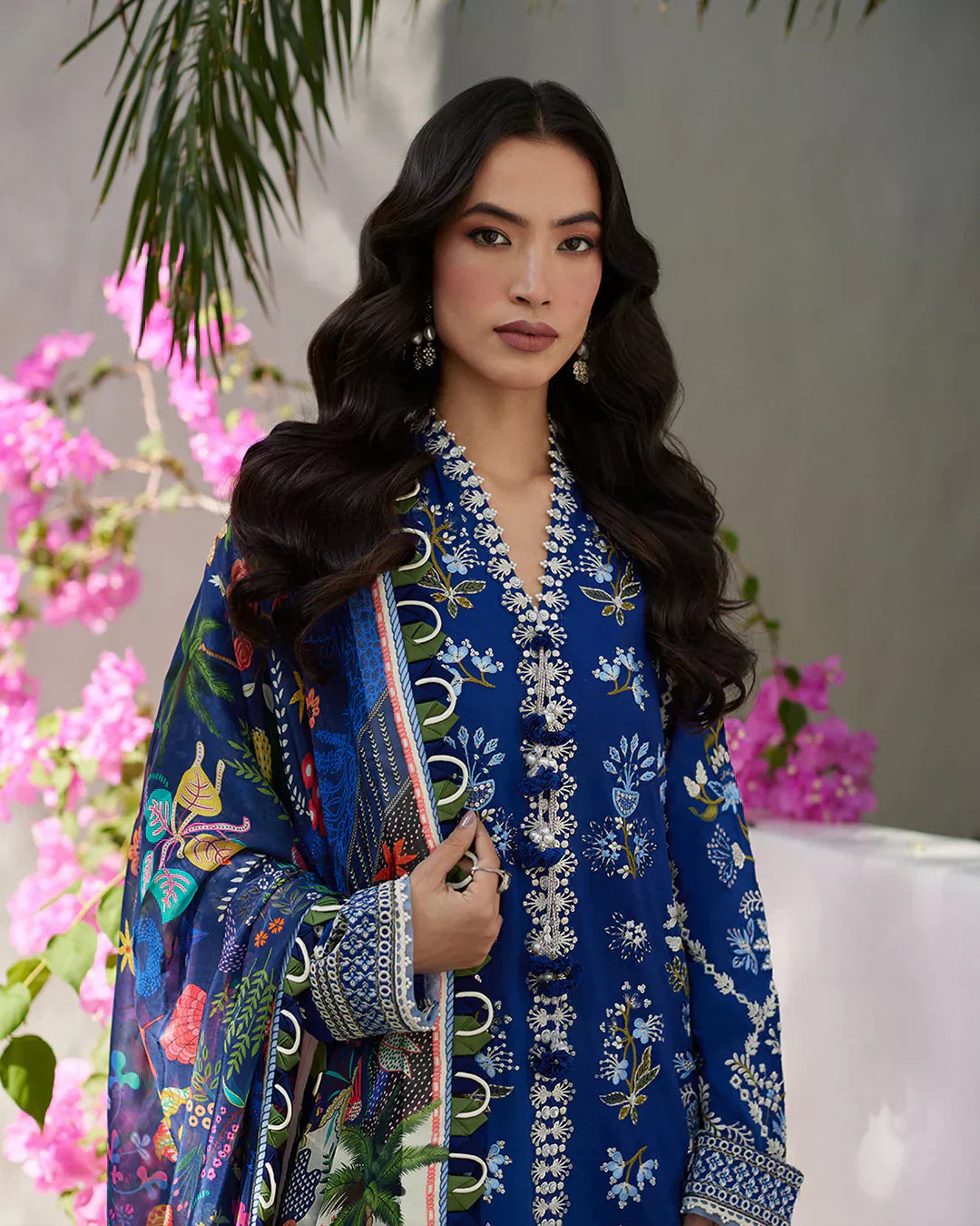 Faiza Saqlain | Liliana Luxury Lawn 24 | Veira - Ladies Clothes - Maria Faisal