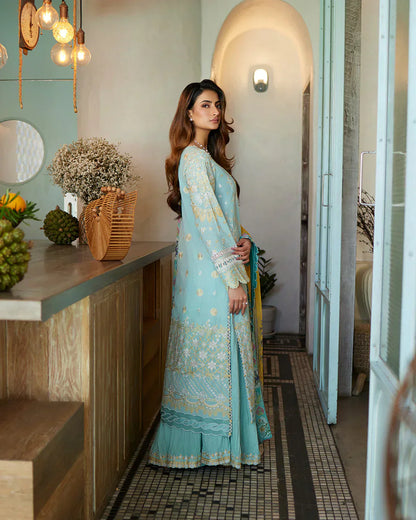Faiza Saqlain | Liliana Luxury Lawn 24 | Galina - Ladies Clothes - Maria Faisal