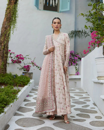 Faiza Saqlain | Liliana Luxury Lawn 24 | Karine - Ladies Clothes - Maria Faisal