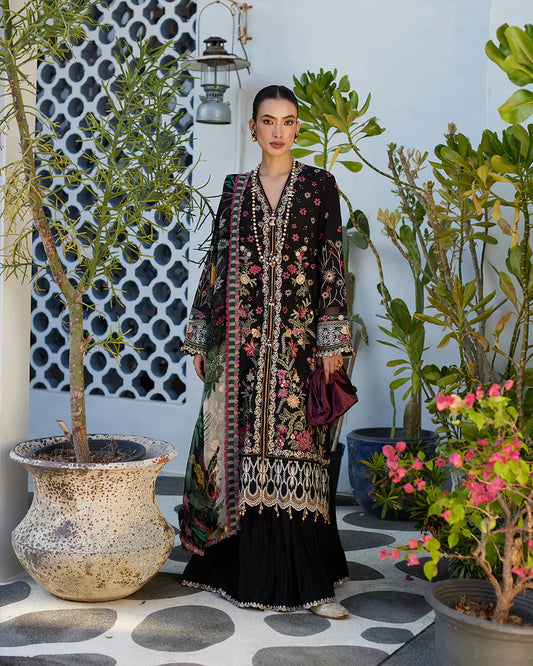 Faiza Saqlain | Liliana Luxury Lawn 24 | Merle - Ladies Clothes - Maria Faisal