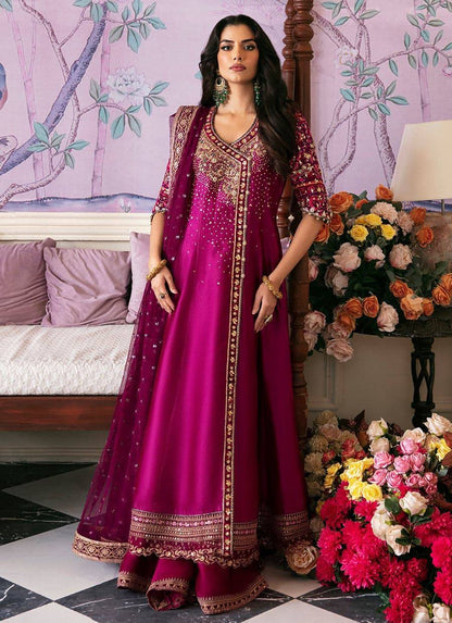 farah talib aziz purple dress Ellie Lavender Kalidaar and dupatta