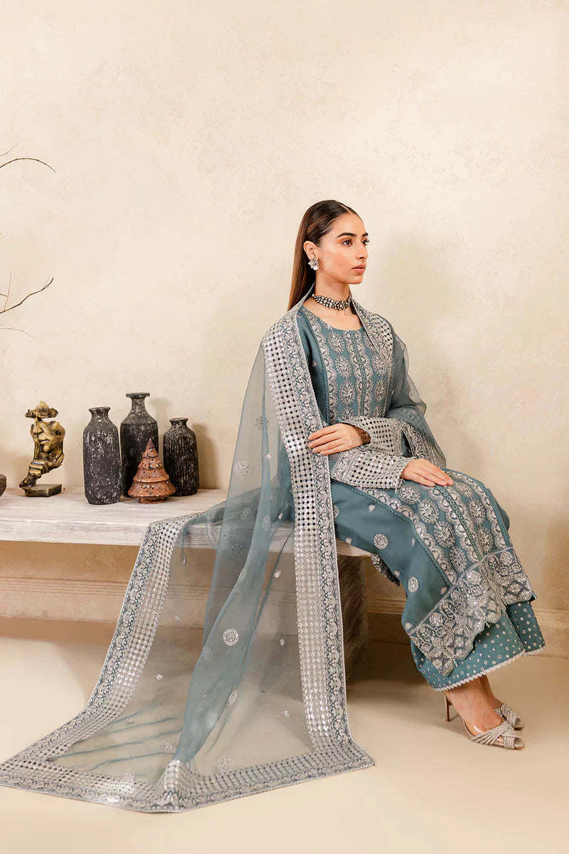 Farasha | Ritizer Festive Formals | Aqua Flora - Ladies Clothes - Maria Faisal
