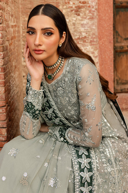 Farasha | Ritzier Wedding Formals |  Grey Veil - Ladies Clothes 