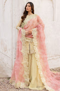 Farasha | Ritzier Wedding Formals |  Marigold Bliss - Designer Dress with Intricate embroidery and embellishments. Shop elegent wedding dress at Maria Faisal.