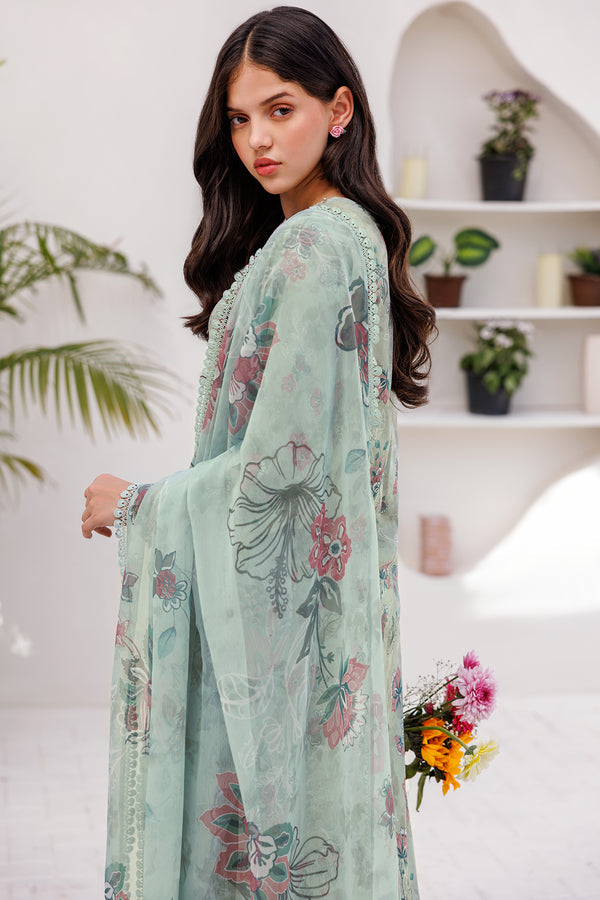 Farasha | Printed Essentials | MINT BREEZE - Waniyas