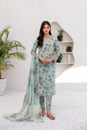 Farasha | Printed Essentials | MINT BREEZE - Waniyas