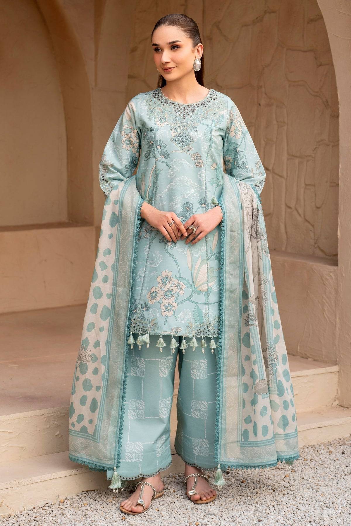 Alizeh | Levana Lawn | Fawn by Maria Faisal - Registered Vendor of : Alizeh - type : Ladies Clothes - 100% original wedding dresses