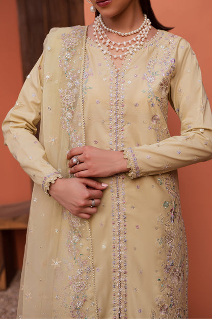 Batik | Festive Eid 26 | Felia - Luxury Dress - available at Maria Faisal in UK and USA.