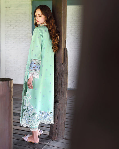 Mushq | The Secret Garden Lawn | Fernlore - Luxury Dress - available at Maria Faisal in UK and USA.