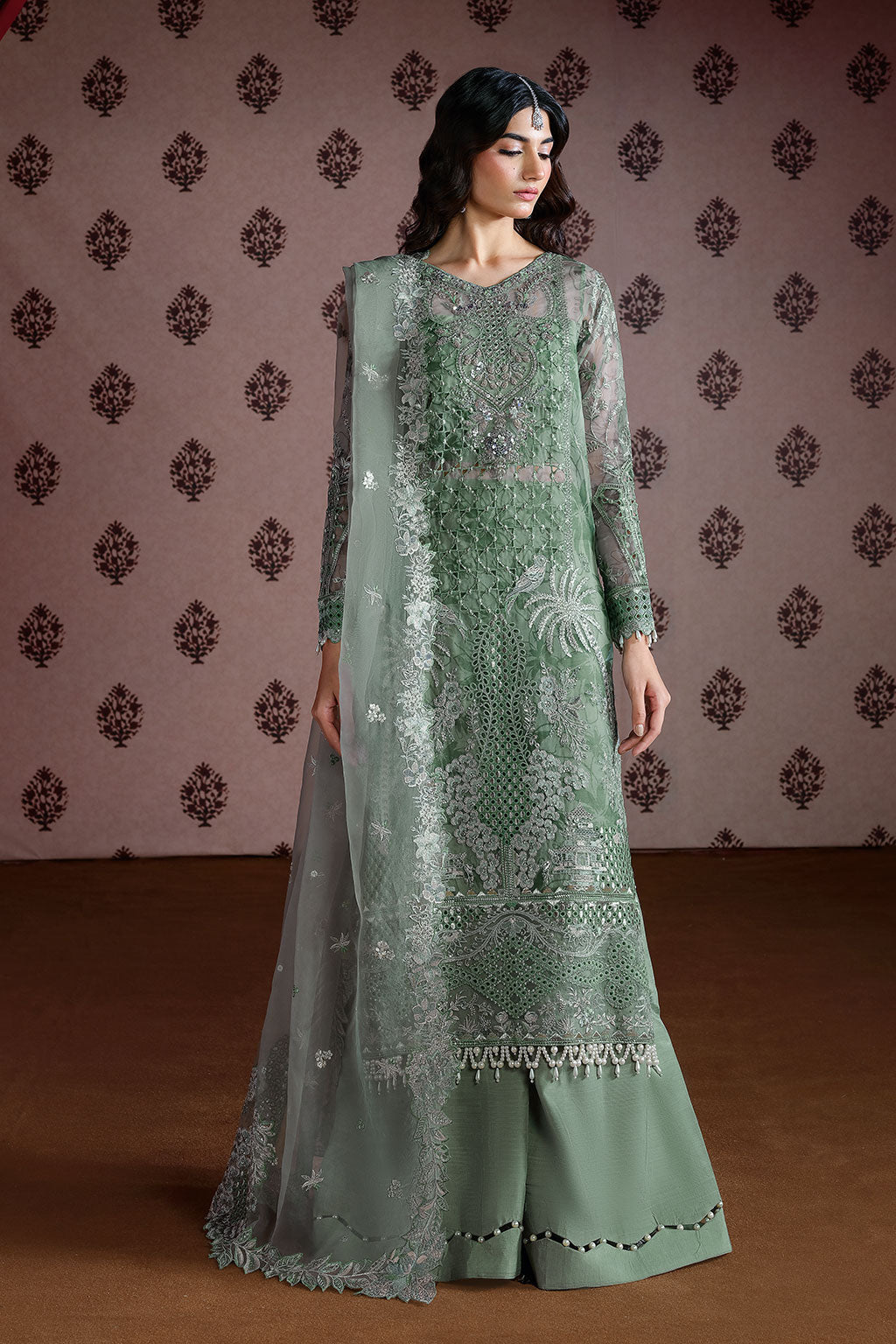 Ramsha | Festive Collection 25 | E-301 - Formal Dress - available at Maria Faisal in UK and USA.
