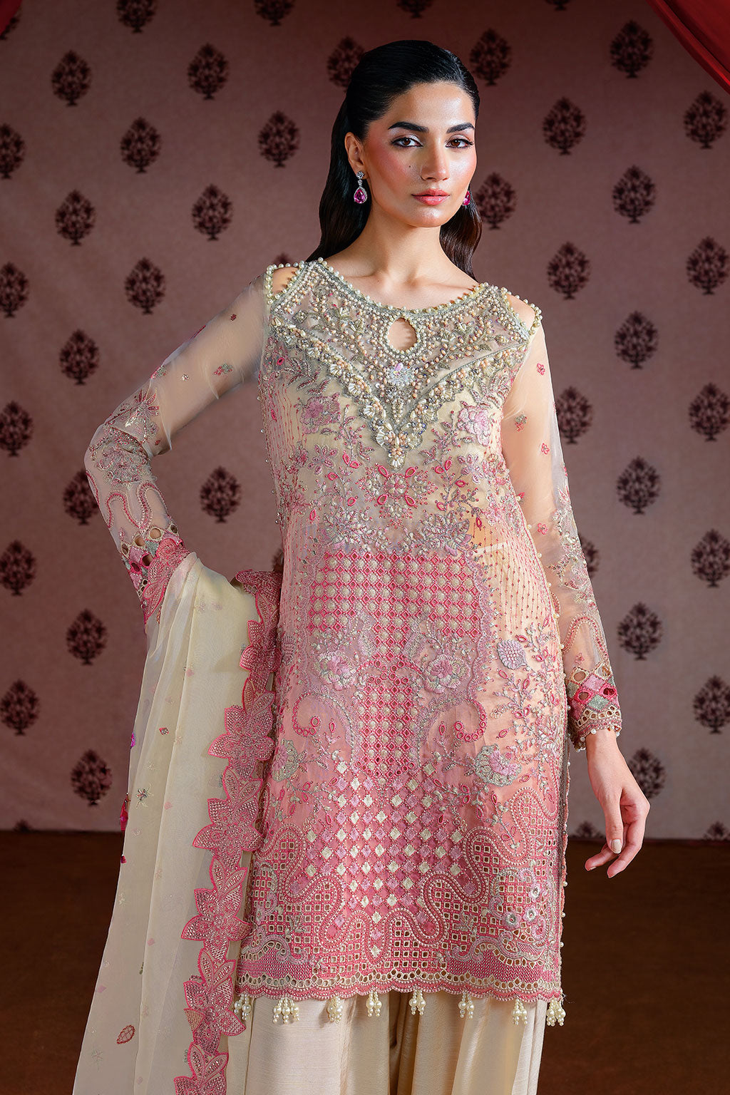 Ramsha | Festive Collection 25 | E-302 - Formal Dress - available at Maria Faisal in UK and USA.