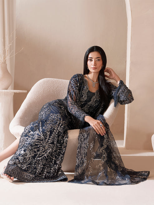 Epoque | Reve Luxury Formals | Feu - Formal Dress - available at Maria Faisal in UK and USA.