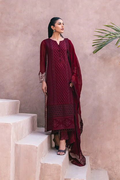 Azure | Embroidered Ensembles 3 Pcs | Fire Lily - Formal 