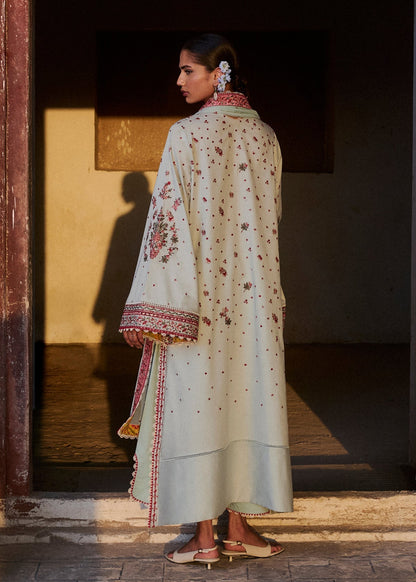 Hussain Rehar | Zan SS26 | Firuz - Luxury Dress - available at Maria Faisal in UK and USA.