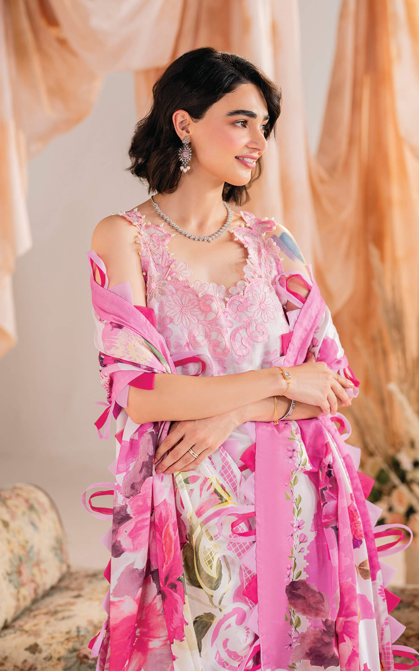 Asifa and Nabeel | Winter Meraki 24 | Fleur-MW-11 - Designer Dress with Intricate embroidery and embellishments. Shop elegent wedding dress at Maria Faisal.