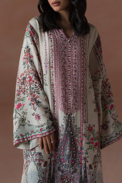 Ammara Khan | Flo 25 | Raspberry Cooler Long shirt Set (D-05) by Maria Faisal - Registered Vendor of : Ammara Khan - type : Ladies Clothes - 100% original wedding dresses