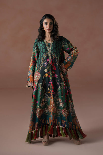 Ammara Khan | Flo 25 | Forest Floral Tassel Kaftan Set (D-06) by Maria Faisal - Registered Vendor of : Ammara Khan - type : Ladies Clothes - 100% original wedding dresses