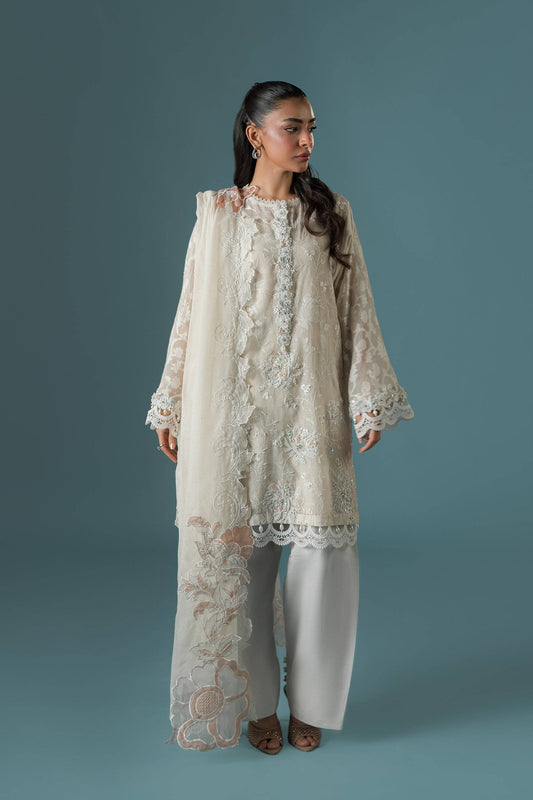 Ammara Khan | Flo 25 | Pearl Spring Lily Shalwar Set (D-10) by Maria Faisal - Registered Vendor of : Ammara Khan - type : Ladies Clothes - 100% original wedding dresses