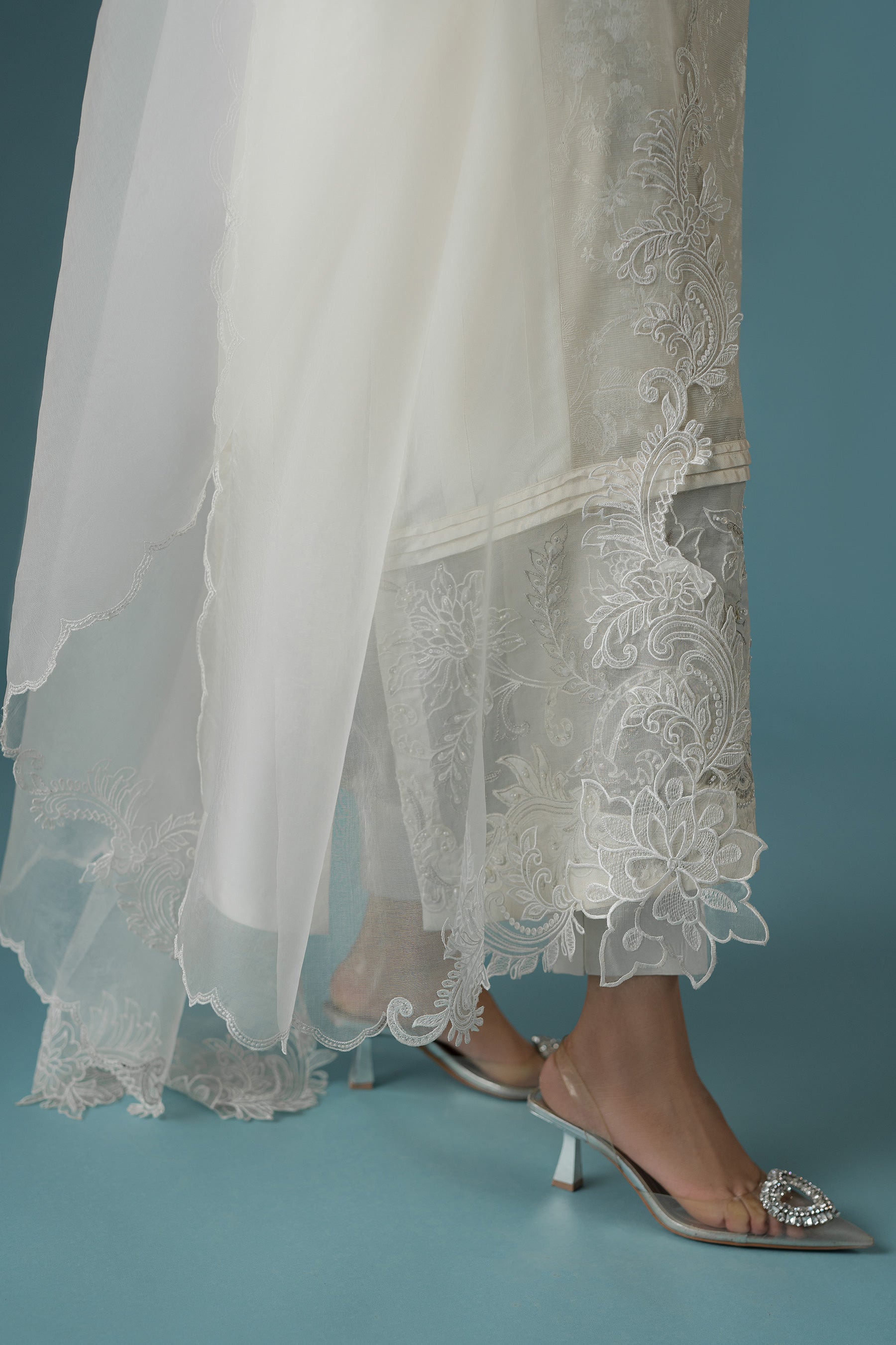 Ammara Khan | Flo 25 | Chandni Rani Long Kurta Set (D-11) by Maria Faisal - Registered Vendor of : Ammara Khan - type : Ladies Clothes - 100% original wedding dresses