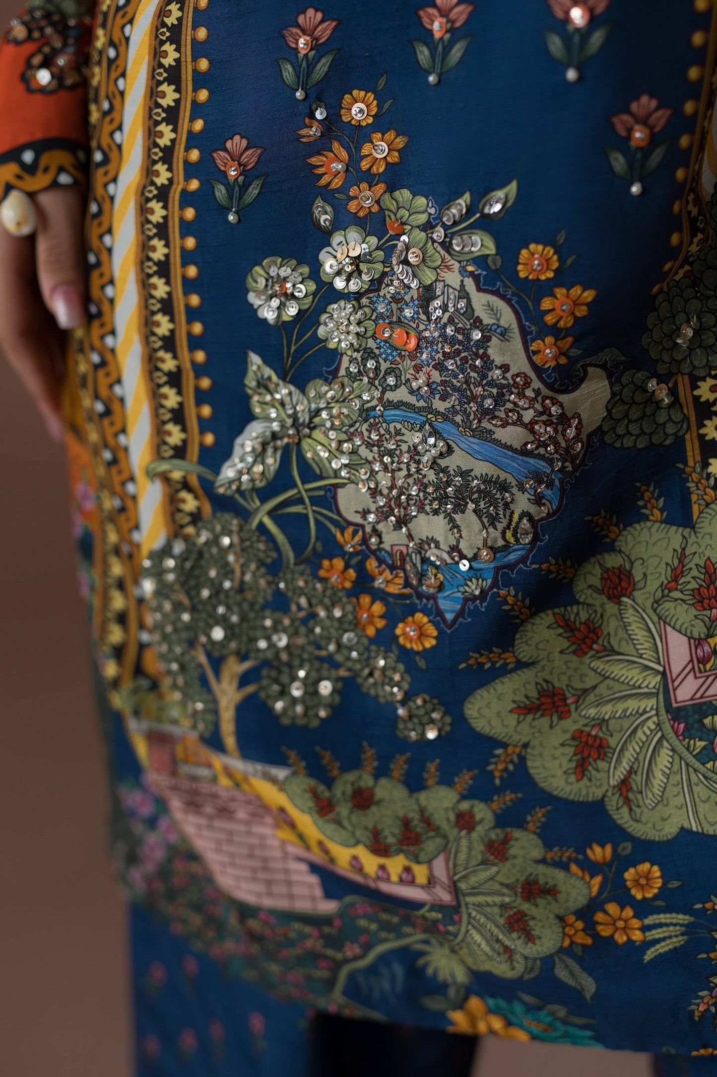 Ammara Khan | Flo 25 | Modern Mughal Multi Co-ord Set (D-01) by Maria Faisal - Registered Vendor of : Ammara Khan - type : Ladies Clothes - 100% original wedding dresses