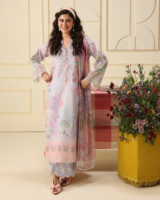 Mushq | Soleil Prints | Flora Amour - Luxury Dress - available at Maria Faisal in UK and USA.