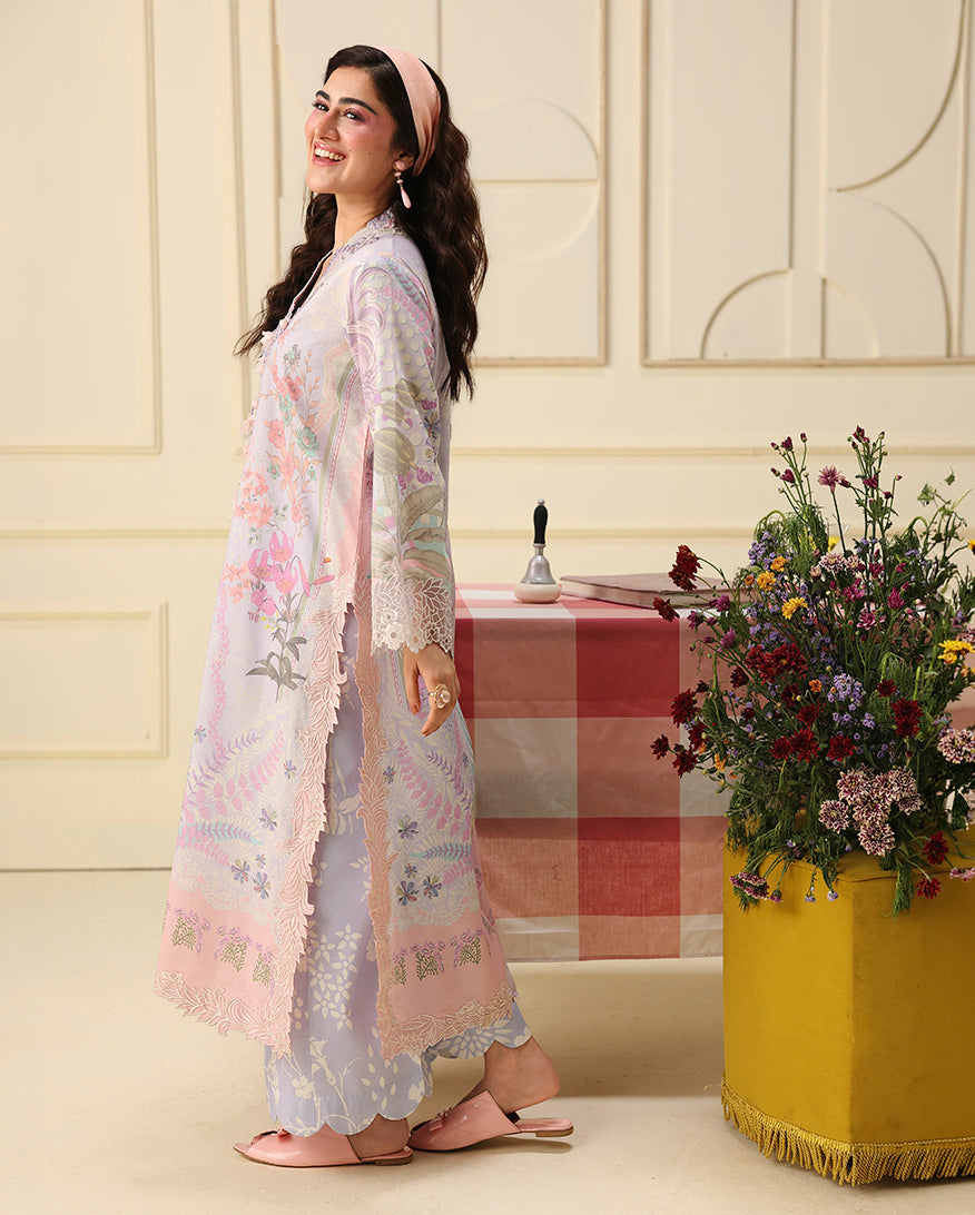Mushq | Soleil Prints | Flora Amour - Luxury Dress - available at Maria Faisal in UK and USA.
