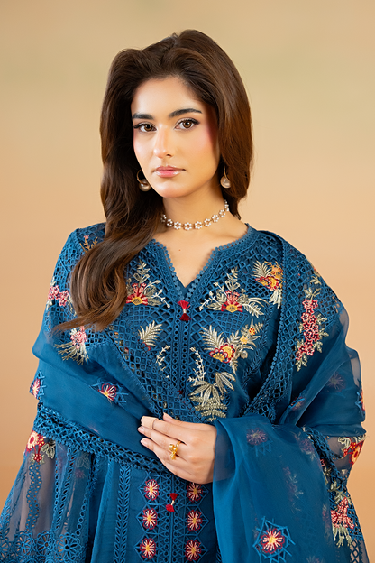 Saad Shaikh | Cutwork 26 | Floren - Luxury Dress - available at Maria Faisal in UK and USA.