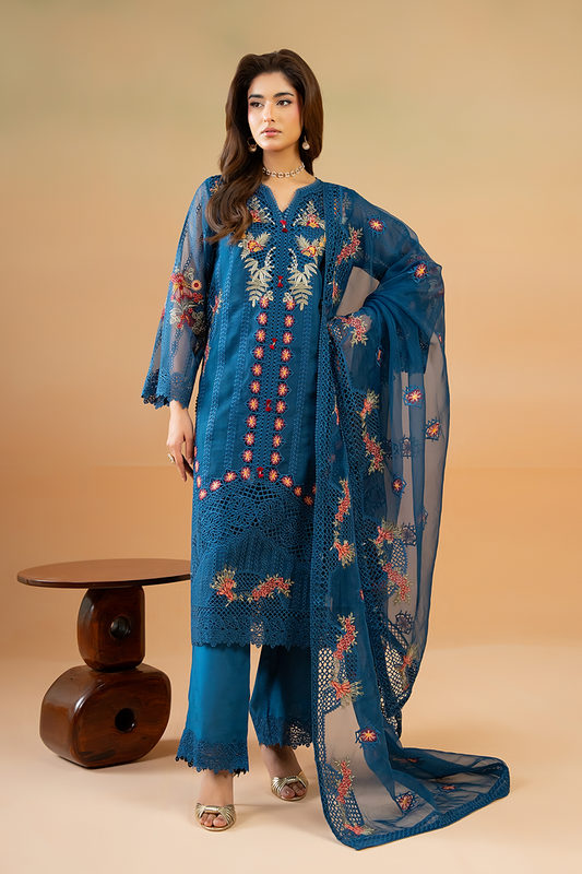 Saad Shaikh | Cutwork 26 | Floren - Luxury Dress - available at Maria Faisal in UK and USA.