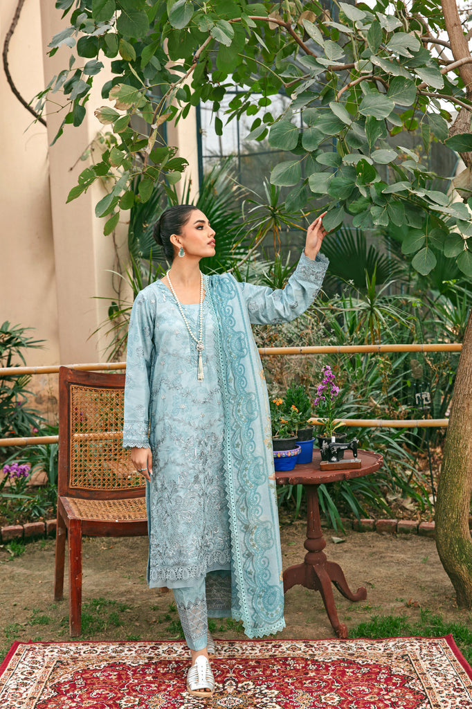 Florent | Luxury Lawn 24 | FFL-8B - Ladies Clothes - Maria Faisal