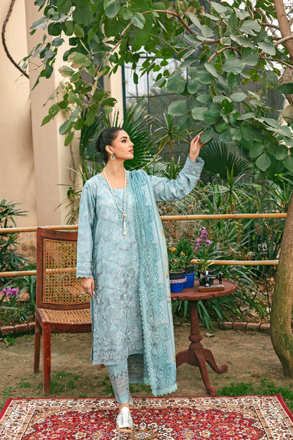 Florent | Luxury Lawn 24 | FFL-8B - Ladies Clothes - Maria Faisal