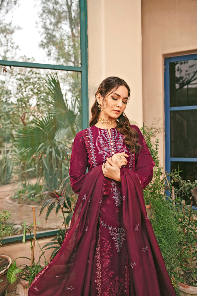 Florent | Luxury Lawn 24 | FFL-4B - Ladies Clothes - Maria Faisal