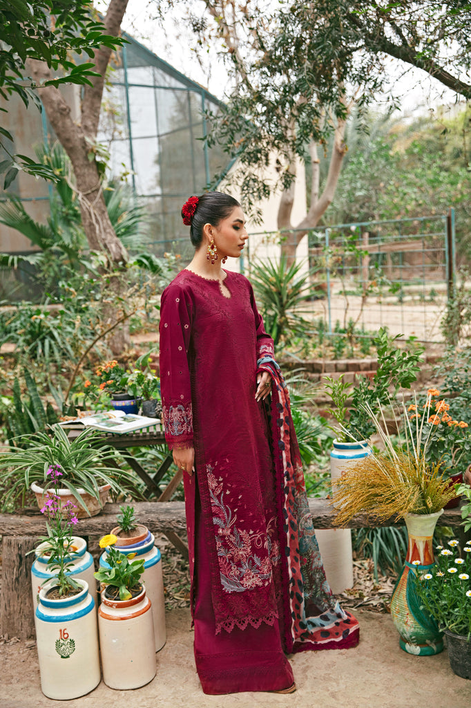 Florent | Luxury Lawn 24 | FFL-1B - Ladies Clothes - Maria Faisal