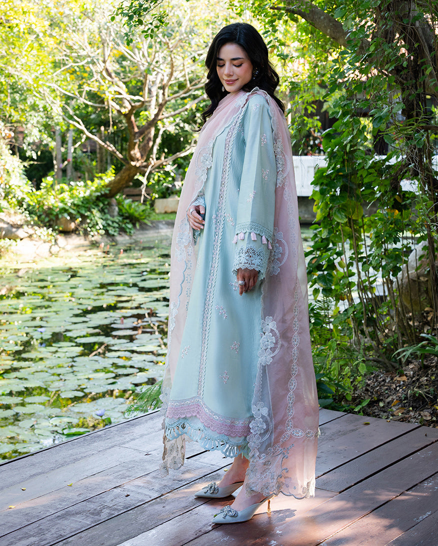 Mushq | La Toscana Casual Pret | Florenza Flair - Luxury Dress - available at Maria Faisal in UK and USA.