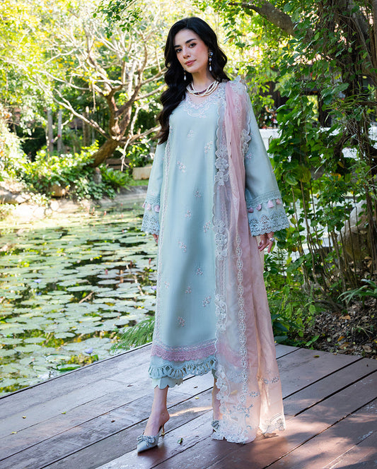 Mushq | La Toscana Casual Pret | Florenza Flair - Luxury Dress - available at Maria Faisal in UK and USA.