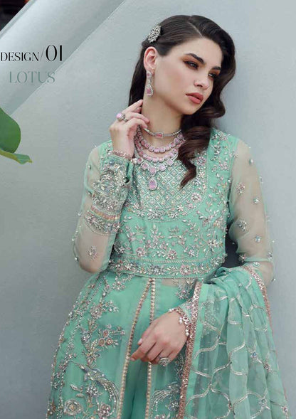 Ezra | Wedding Collection | EW24#01 - Lotus - Designer Dress with Intricate embroidery and embellishments. Shop elegent wedding dress at Maria Faisal.