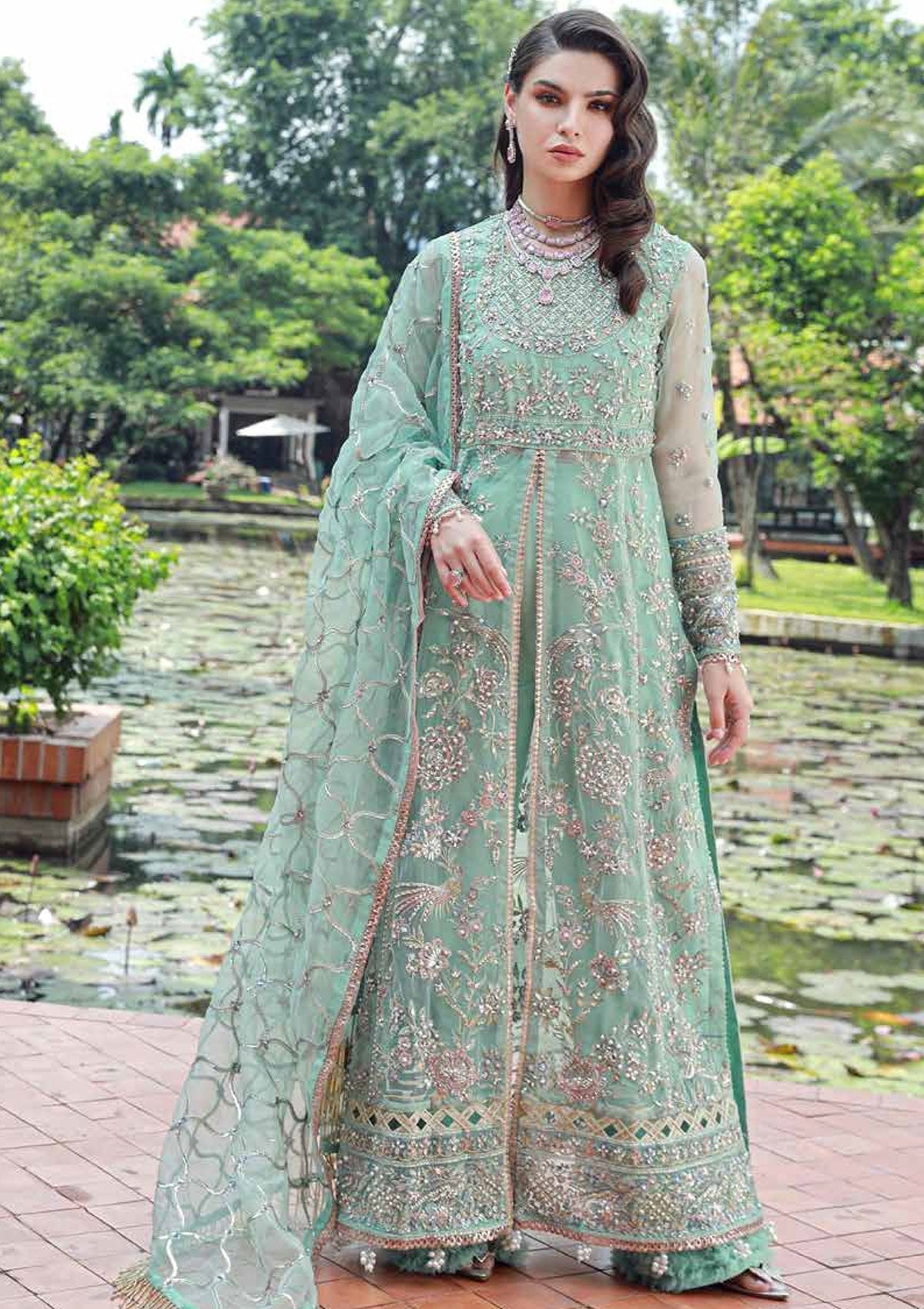 Ezra | Wedding Collection | EW24#01 - Lotus - Designer Dress with Intricate embroidery and embellishments. Shop elegent wedding dress at Maria Faisal.