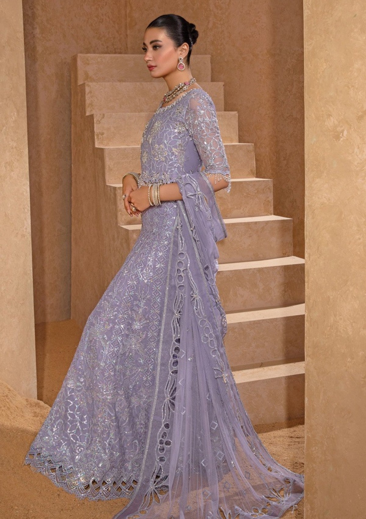 Rangrasiya | Chatoyer Wedding Formals 24 | D#08 - Jehan - Designer Dress with Intricate embroidery and embellishments. Shop elegent wedding dress at Maria Faisal.