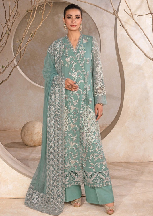 Rangrasiya | Chatoyer Wedding Formals 24 | D#04 - Firuzeh - Designer Dress with Intricate embroidery and embellishments. Shop elegent wedding dress at Maria Faisal.