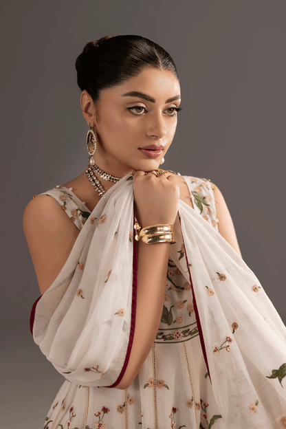 Erum Khan | Summer Whisper | Elegant Glow - Luxury Dress - available at Maria Faisal in UK and USA.