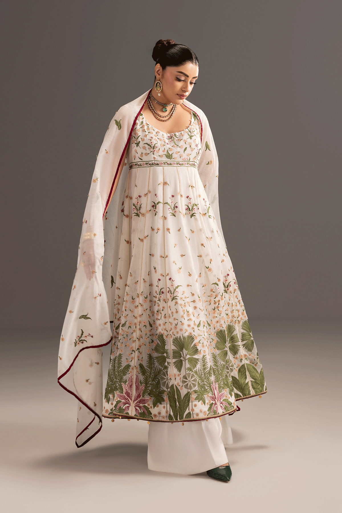 Erum Khan | Summer Whisper | Elegant Glow - Luxury Dress - available at Maria Faisal in UK and USA.