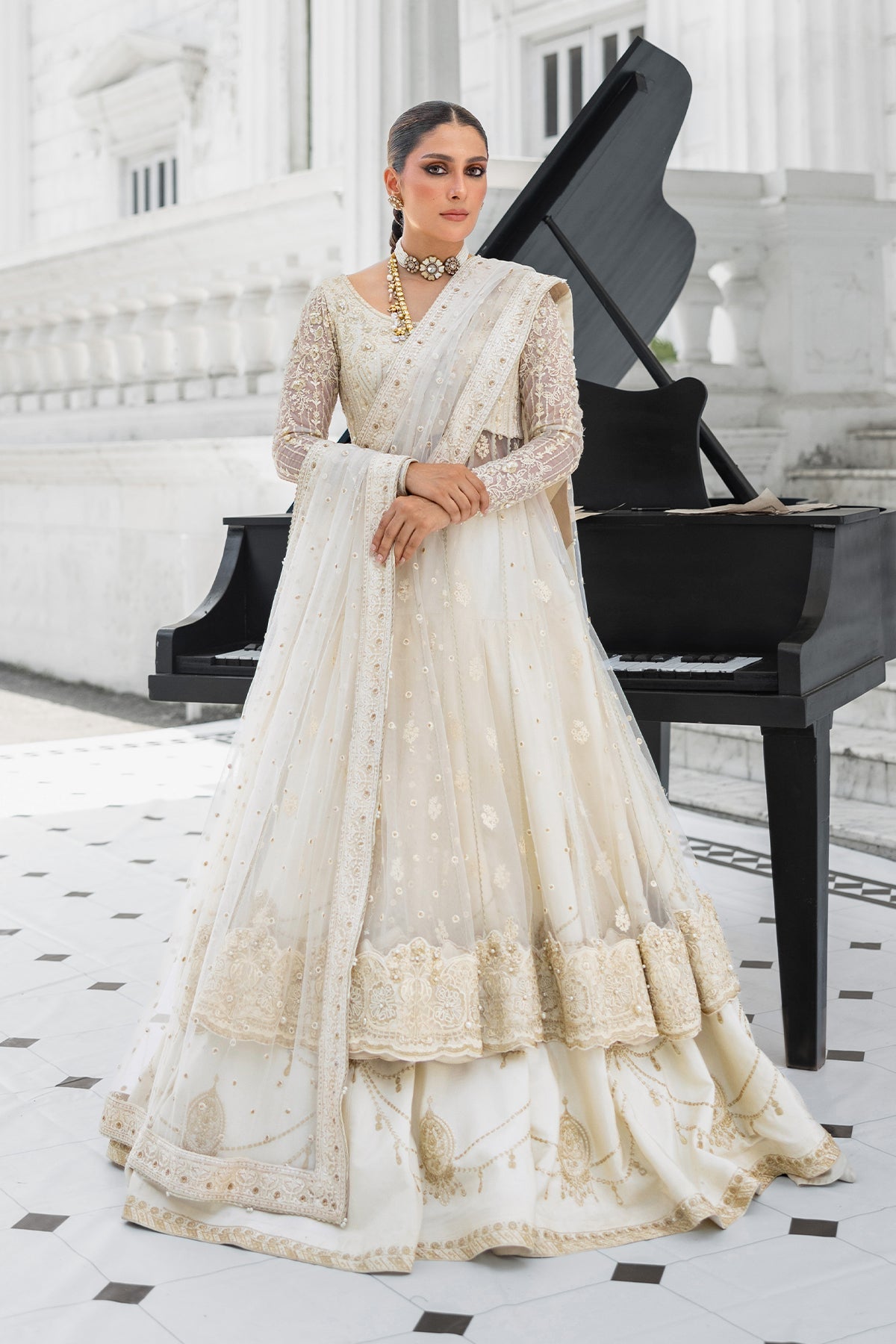 Erum Khan | Jahan Wedding 25 | Snow Pearl - Ladies Clothes - Maria Faisal