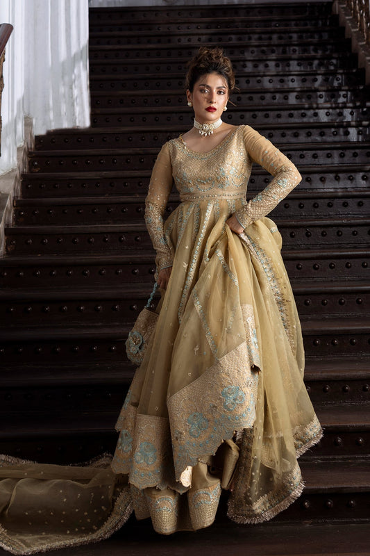 Erum Khan | Jahan Wedding 25 | Golden Glow - Ladies Clothes - Maria Faisal