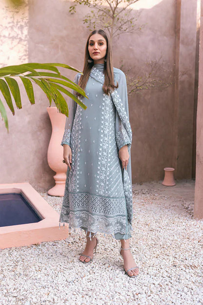 Azure | Embroidered Ensembles 3 Pcs | Frosted Fern - Formal 