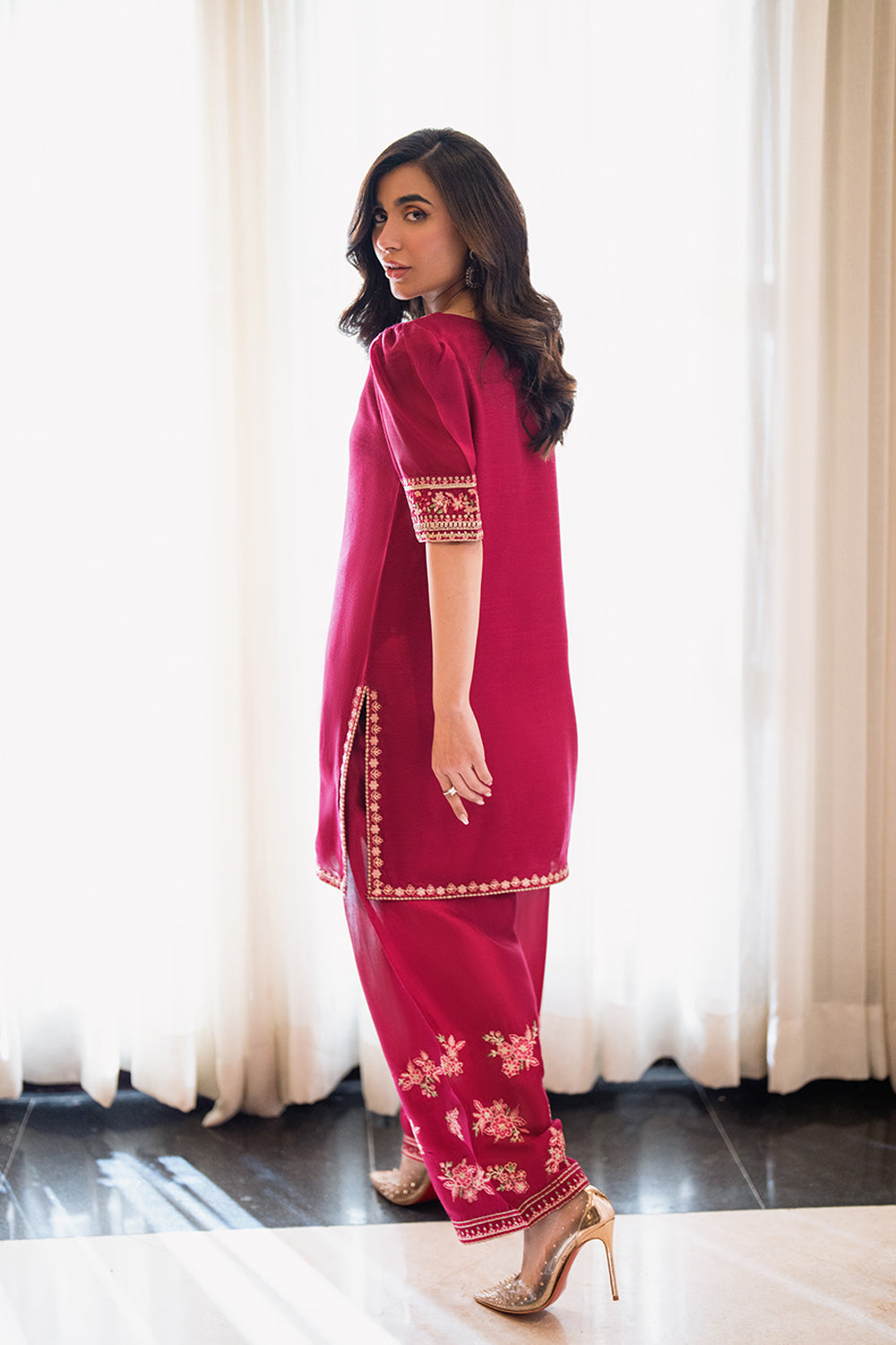 Azure | Diva Formals | Fuchsia Grace - Ladies Clothes - Maria Faisal