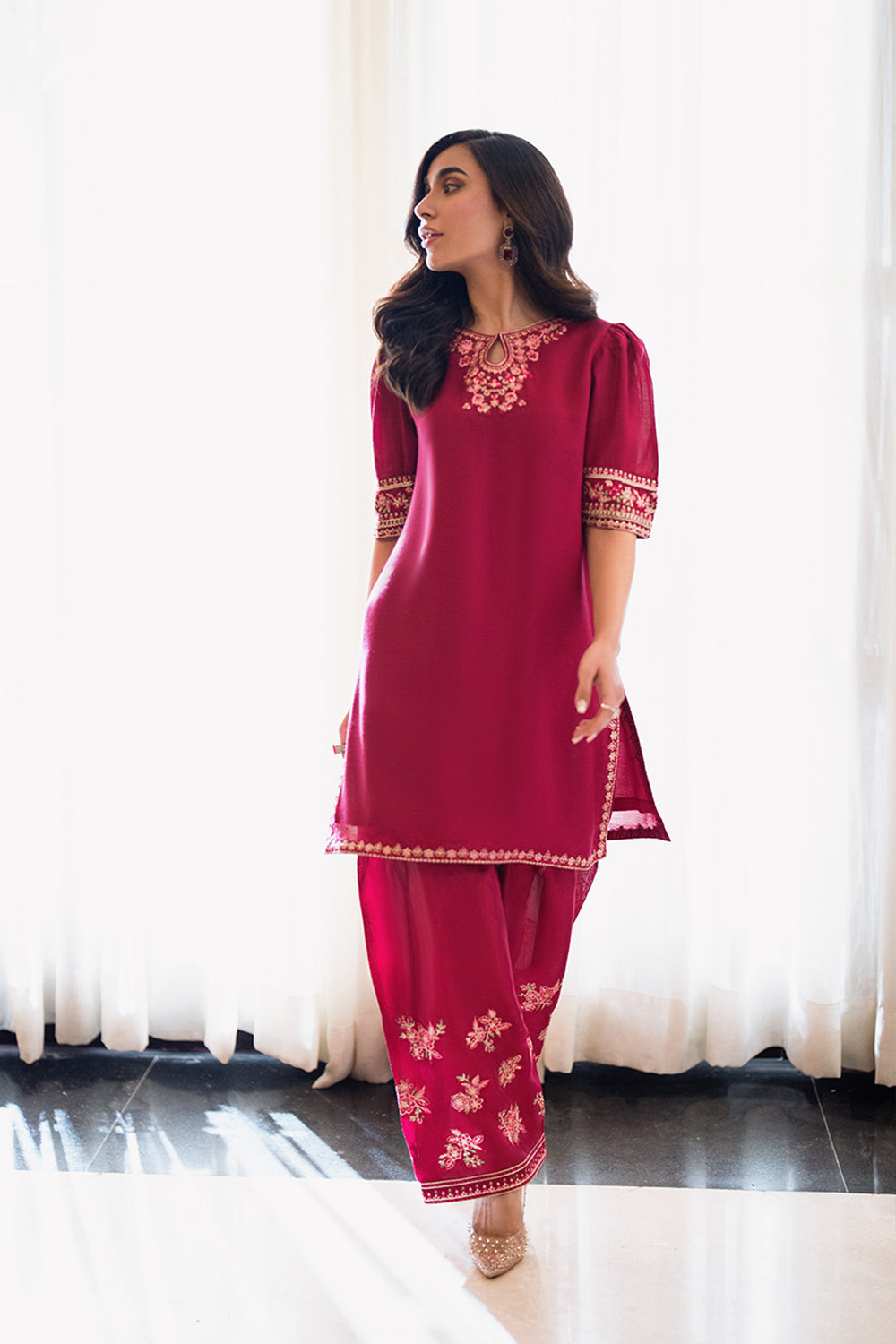 Azure | Diva Formals | Fuchsia Grace - Ladies Clothes - Maria Faisal