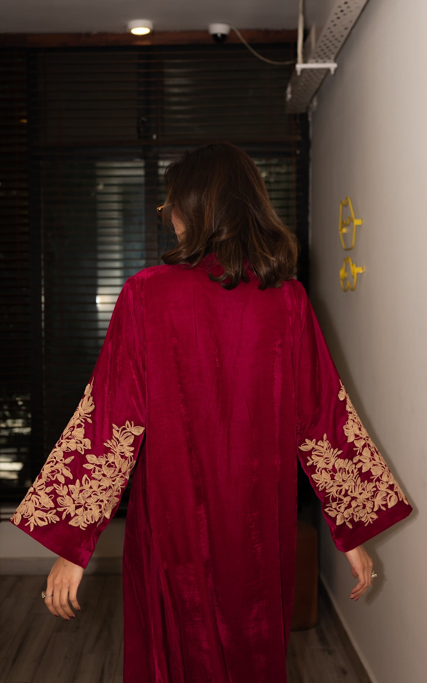 Asifa and Nabeel | Zephyr Formals | Fuchsia Royalty Kaftan - Formal Dress - available at Maria Faisal in UK and USA.