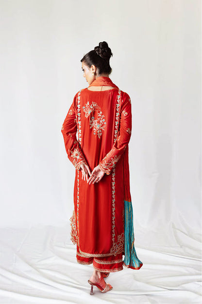 Saira Rizwan | Velvet Pret 25 | NEELAM-SRVP25-06 - Formal Dress - available at Maria Faisal in UK and USA.
