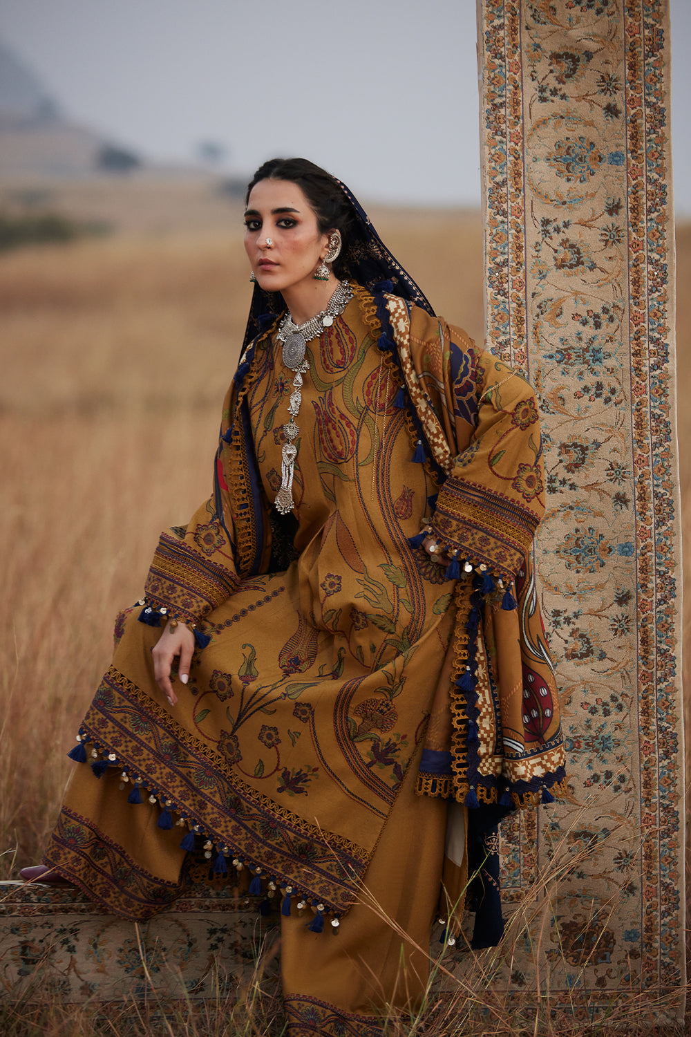 LALEH-SRW25-07 – authentic Pakistani dress from the Winter Khaddar 25 collection for women in the UK